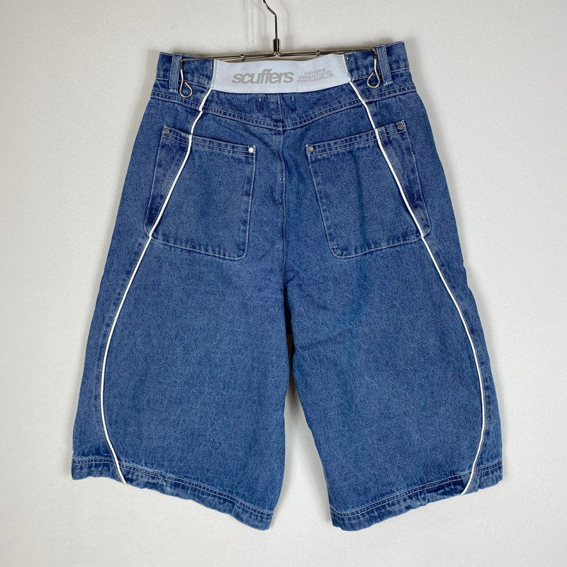 【中古品】【メンズ】 SCUFFERS スカッファー MOWA BLUE JORTS モア ブルー ジョーツ ボトムス ハーフパンツ ショーツ 158-260518-ks-22-tei サイズ：38 カラー：インディゴ 万代Net店