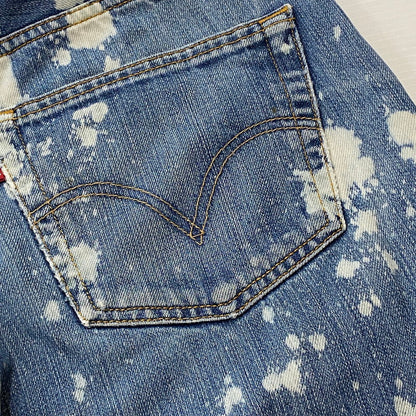 【中古品】【メンズ】 Levi's リーバイス BLEACHED DENIM PANTS ブリーチ デニムパンツ ボトムス ジーンズ Gパン ボタン裏刻印 252 156-260518-ks-24-tei カラー：インディゴ 万代Net店