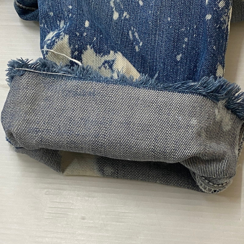 【中古品】【メンズ】 Levi's リーバイス BLEACHED DENIM PANTS ブリーチ デニムパンツ ボトムス ジーンズ Gパン ボタン裏刻印 252 156-260518-ks-24-tei カラー：インディゴ 万代Net店