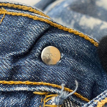【中古品】【メンズ】 Levi's リーバイス BLEACHED DENIM PANTS ブリーチ デニムパンツ ボトムス ジーンズ Gパン ボタン裏刻印 252 156-260518-ks-24-tei カラー：インディゴ 万代Net店