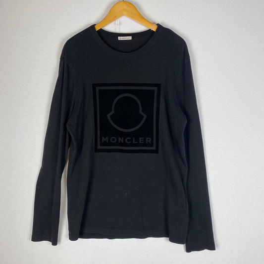 【中古品】【メンズ】 MONCLER モンクレール MAGLIA T-SHIRT G20918D00002 8390T マリア Tシャツ 長袖 トップス 141-260518-ks-01-tei サイズ：M カラー：ブラック 万代Net店