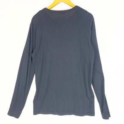 【中古品】【メンズ】 MONCLER モンクレール MAGLIA T-SHIRT G20918D00002 8390T マリア Tシャツ 長袖 トップス 141-260518-ks-01-tei サイズ：M カラー：ブラック 万代Net店