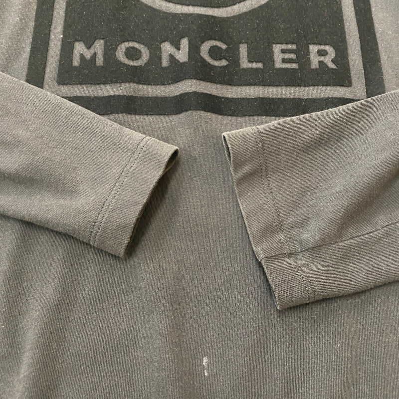 【中古品】【メンズ】 MONCLER モンクレール MAGLIA T-SHIRT G20918D00002 8390T マリア Tシャツ 長袖 トップス 141-260518-ks-01-tei サイズ：M カラー：ブラック 万代Net店