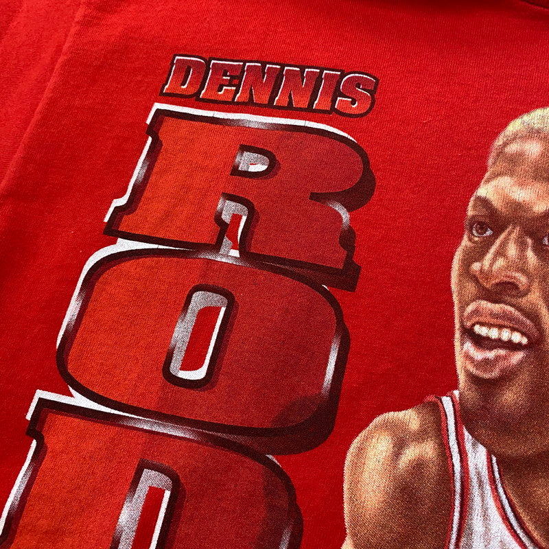 【中古品】【メンズ】 PROLAYER プロプレイヤー 90's DENIS RODMAN TEE 90年代 デニスロッドマン Tシャツ 半袖 トップス 145-260518-ks-04-tei サイズ：M カラー：レッド 万代Net店
