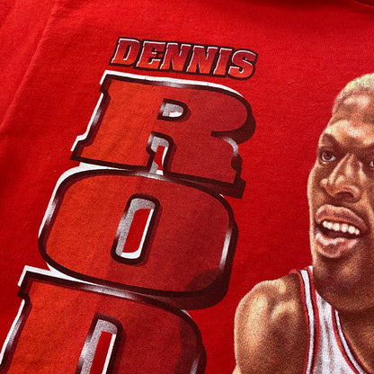 【中古品】【メンズ】 PROLAYER プロプレイヤー 90's DENIS RODMAN TEE 90年代 デニスロッドマン Tシャツ 半袖 トップス 145-260518-ks-04-tei サイズ：M カラー：レッド 万代Net店