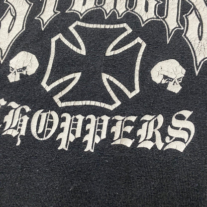 【中古品】【メンズ】 00's Sturgis Choppers Graphic T-Shirt 00年代 スタージス・チョッパーズ グラフィック Tシャツ 半袖 トップス 145-260518-ks-03-tei サイズ：4XL カラー：ブラック 万代Net店