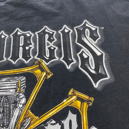 【中古品】【メンズ】 00's Sturgis Choppers Graphic T-Shirt 00年代 スタージス・チョッパーズ グラフィック Tシャツ 半袖 トップス 145-260518-ks-03-tei サイズ：4XL カラー：ブラック 万代Net店