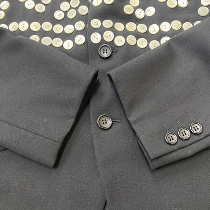 【中古品】【メンズ】 COMME des GARCONS HOMME PLUS コムデギャルソン オムプリュス 24AW BUTTON TAILORED JACKET PN-J023 ボタン テーラードジャケット ライトアウター 140-260518-ks-17-tei サイズ：S カラー：ブラック 万代Net店