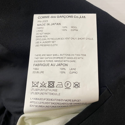 【中古品】【メンズ】 COMME des GARCONS HOMME PLUS コムデギャルソン オムプリュス 24AW BUTTON TAILORED JACKET PN-J023 ボタン テーラードジャケット ライトアウター 140-260518-ks-17-tei サイズ：S カラー：ブラック 万代Net店