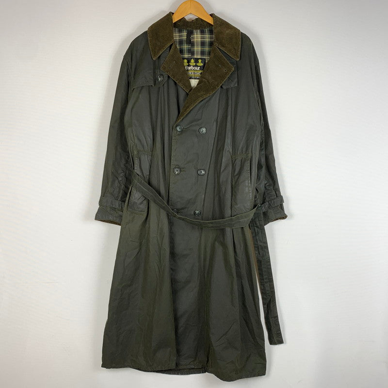 【現状渡し品】【メンズ】 Barbour バブアー 90'S TRENCH COAT 90年代 トレンチ コート アウター ロングコート 141-260524-ko-15-tei サイズ：C40/102cm カラー：カーキ 万代Net店
