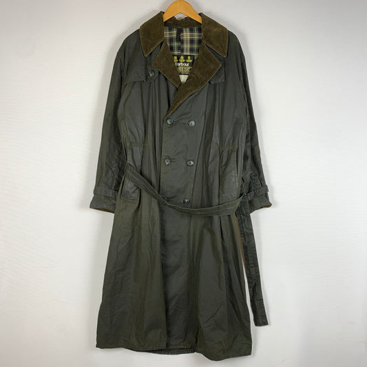 【現状渡し品】【メンズ】 Barbour バブアー 90'S TRENCH COAT 90年代 トレンチ コート アウター ロングコート 141-260524-ko-15-tei サイズ：C40/102cm カラー：カーキ 万代Net店