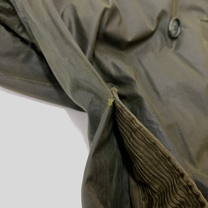 【現状渡し品】【メンズ】 Barbour バブアー 90'S TRENCH COAT 90年代 トレンチ コート アウター ロングコート 141-260524-ko-15-tei サイズ：C40/102cm カラー：カーキ 万代Net店