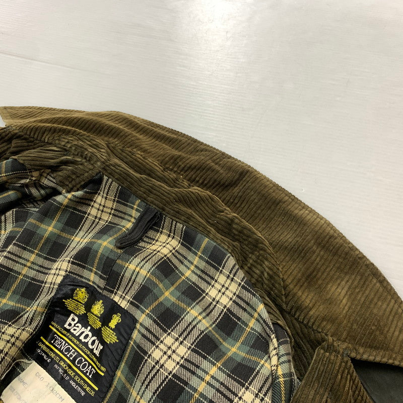 【現状渡し品】【メンズ】 Barbour バブアー 90'S TRENCH COAT 90年代 トレンチ コート アウター ロングコート 141-260524-ko-15-tei サイズ：C40/102cm カラー：カーキ 万代Net店