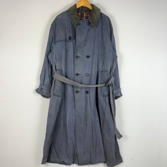 【ジャンク品】【メンズ】 Barbour バブアー TRENCH COAT A605 トレンチコート アウター ロングコート 141-260524-ko-16-tei サイズ：C44/112cm カラー：ネイビー 万代Net店