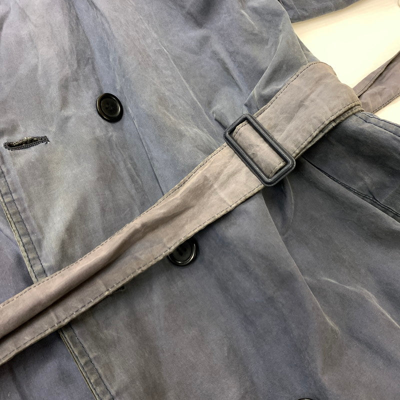 【ジャンク品】【メンズ】 Barbour バブアー TRENCH COAT A605 トレンチコート アウター ロングコート 141-260524-ko-16-tei サイズ：C44/112cm カラー：ネイビー 万代Net店