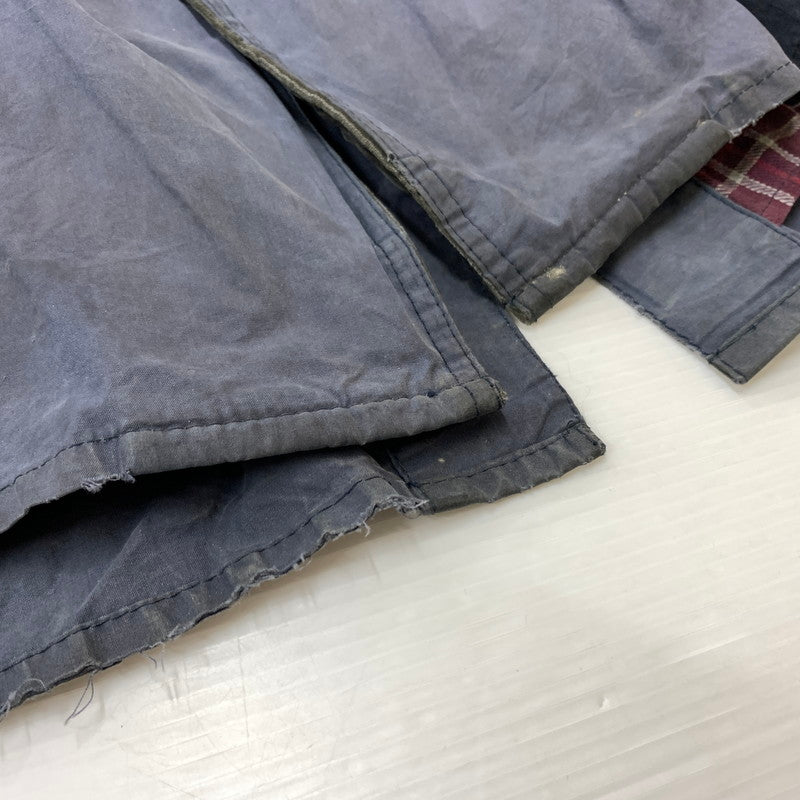 【ジャンク品】【メンズ】 Barbour バブアー TRENCH COAT A605 トレンチコート アウター ロングコート 141-260524-ko-16-tei サイズ：C44/112cm カラー：ネイビー 万代Net店