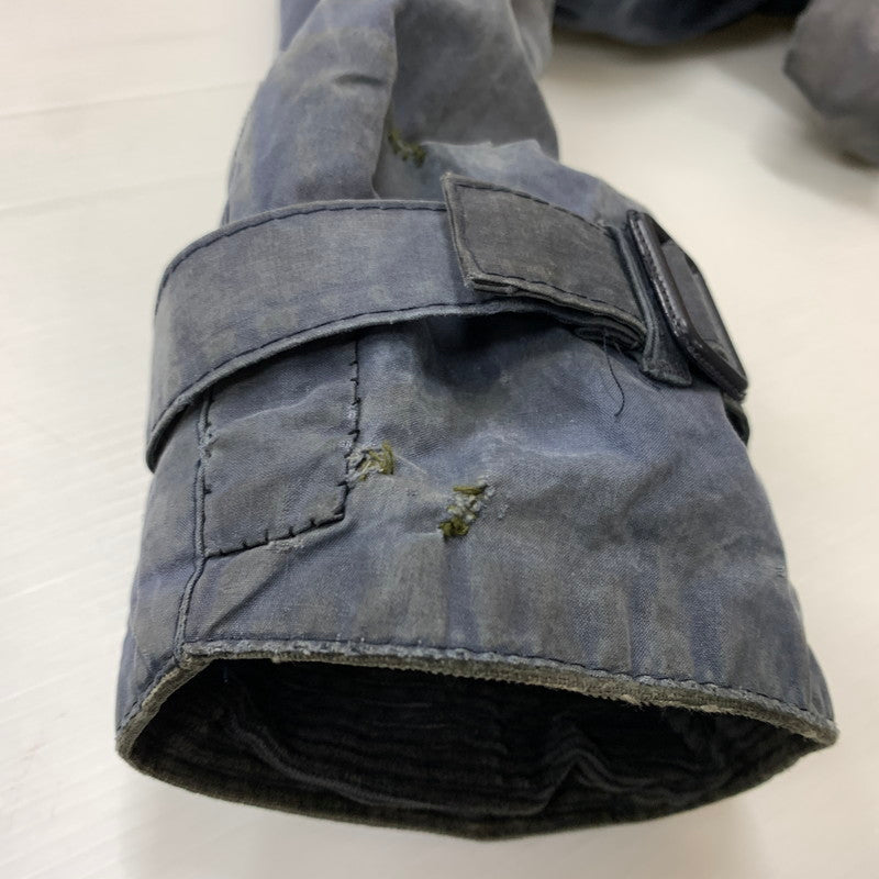 【ジャンク品】【メンズ】 Barbour バブアー TRENCH COAT A605 トレンチコート アウター ロングコート 141-260524-ko-16-tei サイズ：C44/112cm カラー：ネイビー 万代Net店