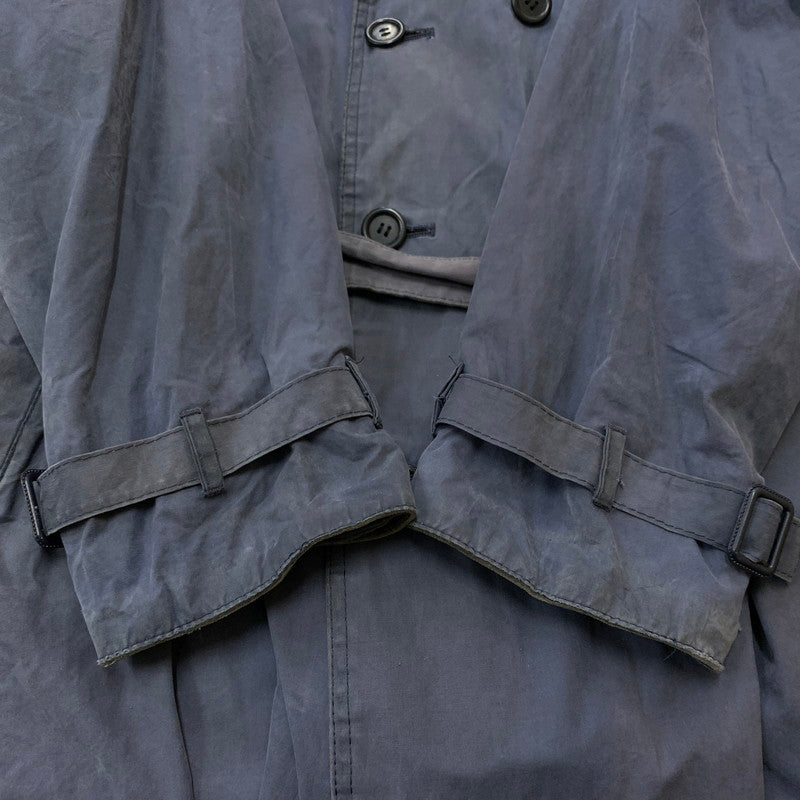 【ジャンク品】【メンズ】 Barbour バブアー TRENCH COAT A605 トレンチコート アウター ロングコート 141-260524-ko-16-tei サイズ：C44/112cm カラー：ネイビー 万代Net店