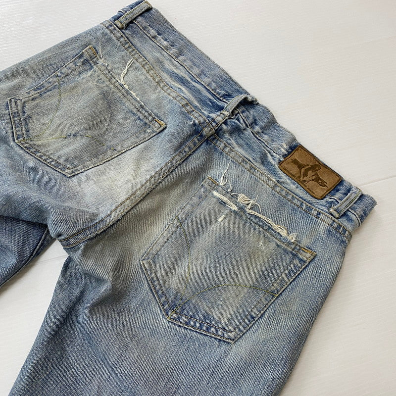 【中古品】【メンズ】 HYSTERIC GLAMOUR ヒステリックグラマー STUDDED DENIM PANTS スタッズ デニムパンツ ボトムス 152-260530-yo-03-tei サイズ：30 カラー：インディゴ 万代Net店
