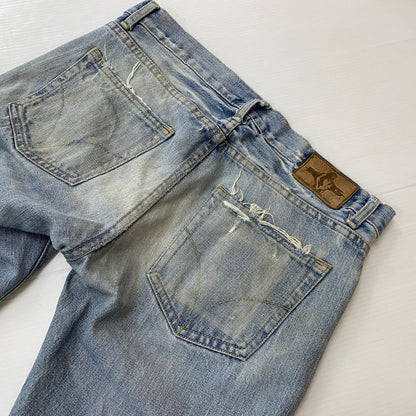 【中古品】【メンズ】 HYSTERIC GLAMOUR ヒステリックグラマー STUDDED DENIM PANTS スタッズ デニムパンツ ボトムス 152-260530-yo-03-tei サイズ：30 カラー：インディゴ 万代Net店