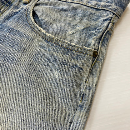 【中古品】【メンズ】 HYSTERIC GLAMOUR ヒステリックグラマー STUDDED DENIM PANTS スタッズ デニムパンツ ボトムス 152-260530-yo-03-tei サイズ：30 カラー：インディゴ 万代Net店