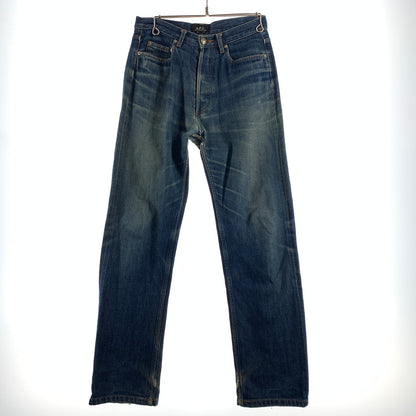 【現状渡し品】【メンズ】 A.P.C. アーペーセー 90's~ BUTTON FLY DENIM PANTS 90年代~ ボタンフライ デニムパンツ ボトムス ジーンズ イーストバイウエスト期 152-260720-ko-23-tei サイズ：30 カラー：インディゴ 万代Net店