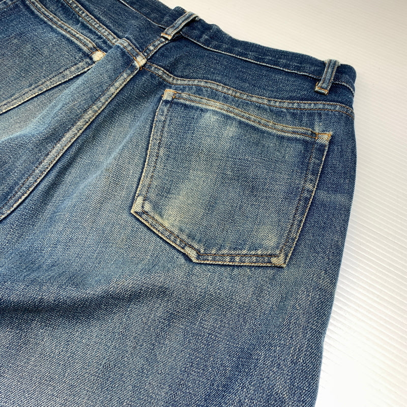 【現状渡し品】【メンズ】 A.P.C. アーペーセー 90's~ BUTTON FLY DENIM PANTS 90年代~ ボタンフライ デニムパンツ ボトムス ジーンズ イーストバイウエスト期 152-260720-ko-23-tei サイズ：30 カラー：インディゴ 万代Net店