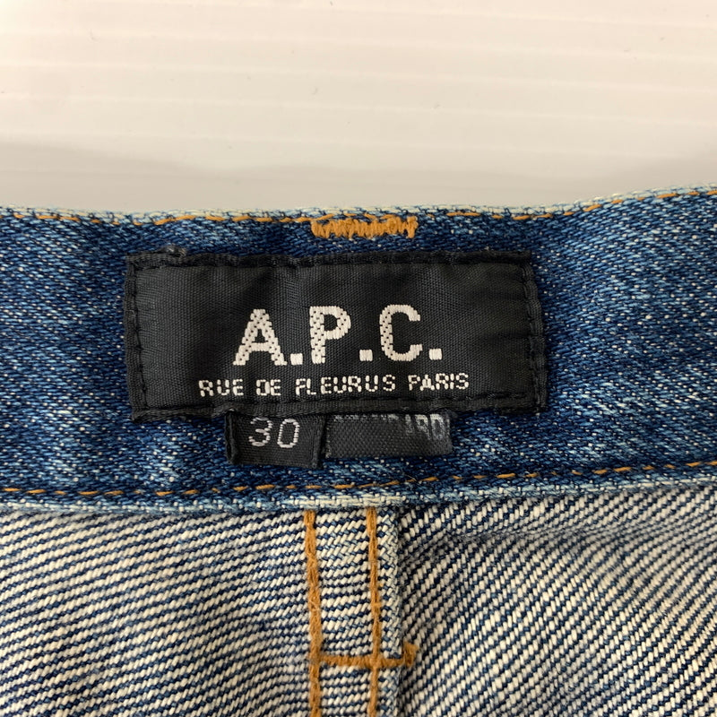 【現状渡し品】【メンズ】 A.P.C. アーペーセー 90's~ BUTTON FLY DENIM PANTS 90年代~ ボタンフライ デニムパンツ ボトムス ジーンズ イーストバイウエスト期 152-260720-ko-23-tei サイズ：30 カラー：インディゴ 万代Net店