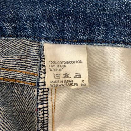 【現状渡し品】【メンズ】 A.P.C. アーペーセー 90's~ BUTTON FLY DENIM PANTS 90年代~ ボタンフライ デニムパンツ ボトムス ジーンズ イーストバイウエスト期 152-260720-ko-23-tei サイズ：30 カラー：インディゴ 万代Net店