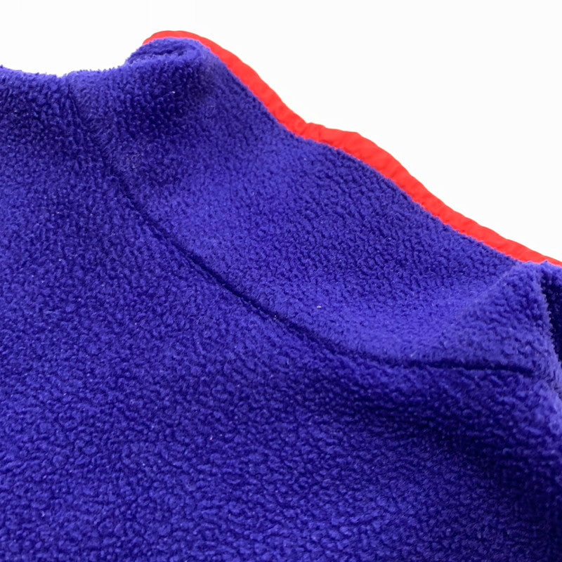 【現状渡し品】【メンズ】 patagonia パタゴニア 80-90's SYNCHILLA SNAP-T TWO-TONE VINTAGE 80-90年代 シンチラ スナップT ツートンカラー ライトアウター フリースジャケット ヴィンテージ 144-260524-ko-12-tei サイズ：L カラー：ブルー×ブラック 万代Net店