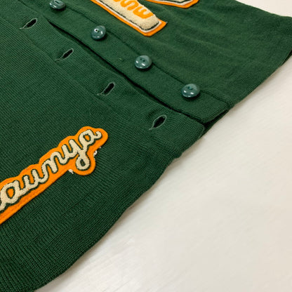 【現状渡し品】【メンズ】 LASLEY KNITTING CO. ラスレイニッティング LETTERED CARDIGAN VINTAGE レタード カーディガン トップス ニット ヴィンテージ 145-260524-ko-14-tei サイズ：不明 カラー：グリーン 万代Net店