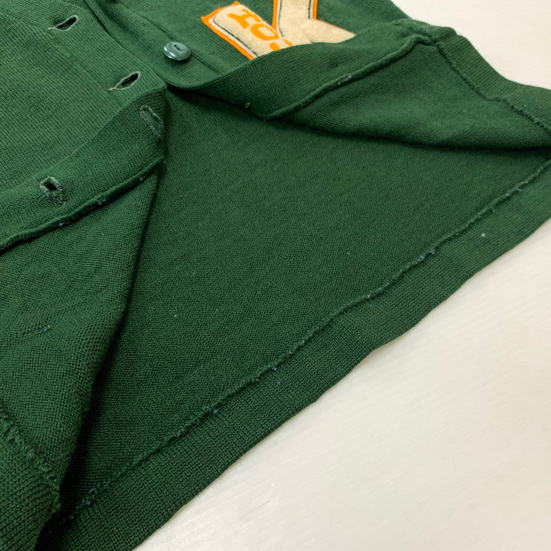 【現状渡し品】【メンズ】 LASLEY KNITTING CO. ラスレイニッティング LETTERED CARDIGAN VINTAGE レタード カーディガン トップス ニット ヴィンテージ 145-260524-ko-14-tei サイズ：不明 カラー：グリーン 万代Net店