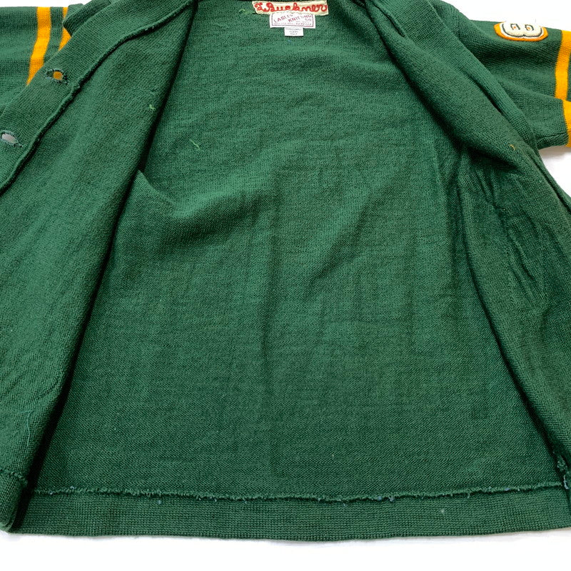 【現状渡し品】【メンズ】 LASLEY KNITTING CO. ラスレイニッティング LETTERED CARDIGAN VINTAGE レタード カーディガン トップス ニット ヴィンテージ 145-260524-ko-14-tei サイズ：不明 カラー：グリーン 万代Net店
