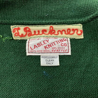 【現状渡し品】【メンズ】 LASLEY KNITTING CO. ラスレイニッティング LETTERED CARDIGAN VINTAGE レタード カーディガン トップス ニット ヴィンテージ 145-260524-ko-14-tei サイズ：不明 カラー：グリーン 万代Net店