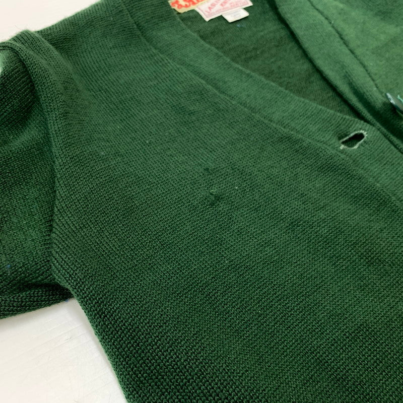 【現状渡し品】【メンズ】 LASLEY KNITTING CO. ラスレイニッティング LETTERED CARDIGAN VINTAGE レタード カーディガン トップス ニット ヴィンテージ 145-260524-ko-14-tei サイズ：不明 カラー：グリーン 万代Net店