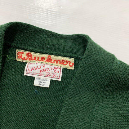 【現状渡し品】【メンズ】 LASLEY KNITTING CO. ラスレイニッティング LETTERED CARDIGAN VINTAGE レタード カーディガン トップス ニット ヴィンテージ 145-260524-ko-14-tei サイズ：不明 カラー：グリーン 万代Net店