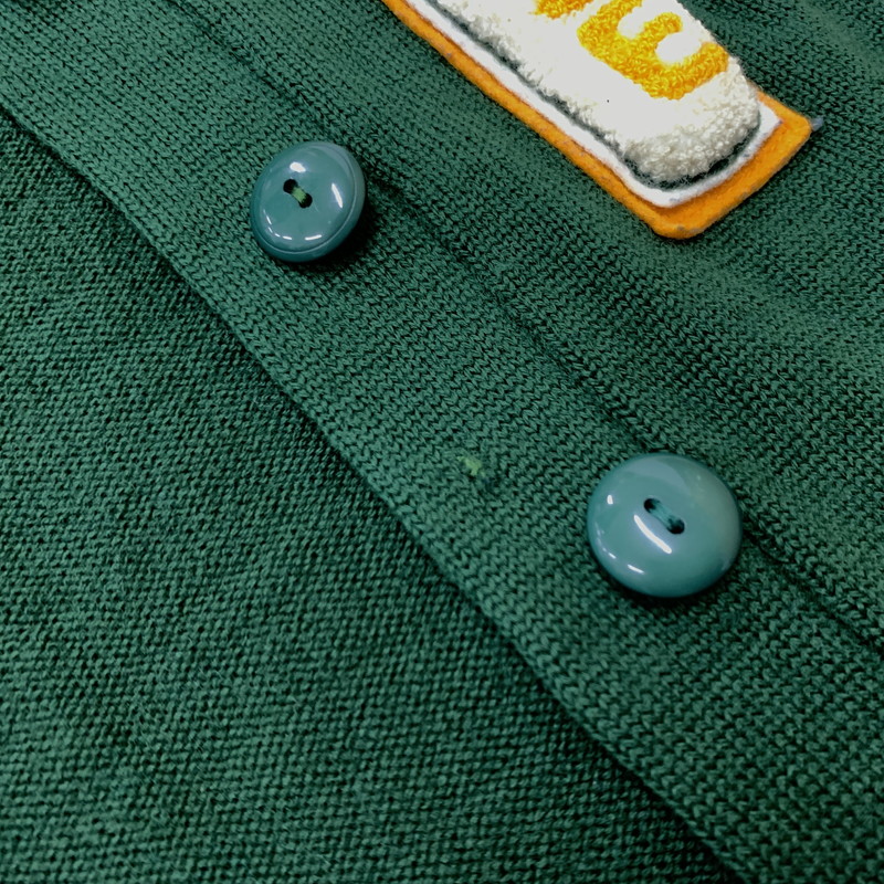【現状渡し品】【メンズ】 LASLEY KNITTING CO. ラスレイニッティング LETTERED CARDIGAN VINTAGE レタード カーディガン トップス ニット ヴィンテージ 145-260524-ko-14-tei サイズ：不明 カラー：グリーン 万代Net店