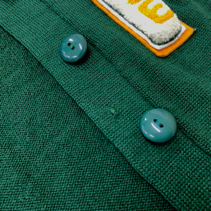 【現状渡し品】【メンズ】 LASLEY KNITTING CO. ラスレイニッティング LETTERED CARDIGAN VINTAGE レタード カーディガン トップス ニット ヴィンテージ 145-260524-ko-14-tei サイズ：不明 カラー：グリーン 万代Net店