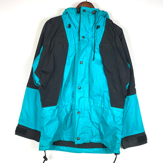 【現状渡し品】【メンズ】 THE NORTH FACE ザ・ノースフェイス MOUNTAIN PARKA MADE IN USA マウンテンパーカー ライトアウター ナイロンジャケット USA製 144-260524-ko-11-tei サイズ：XS カラー：ターコイズ 万代Net店