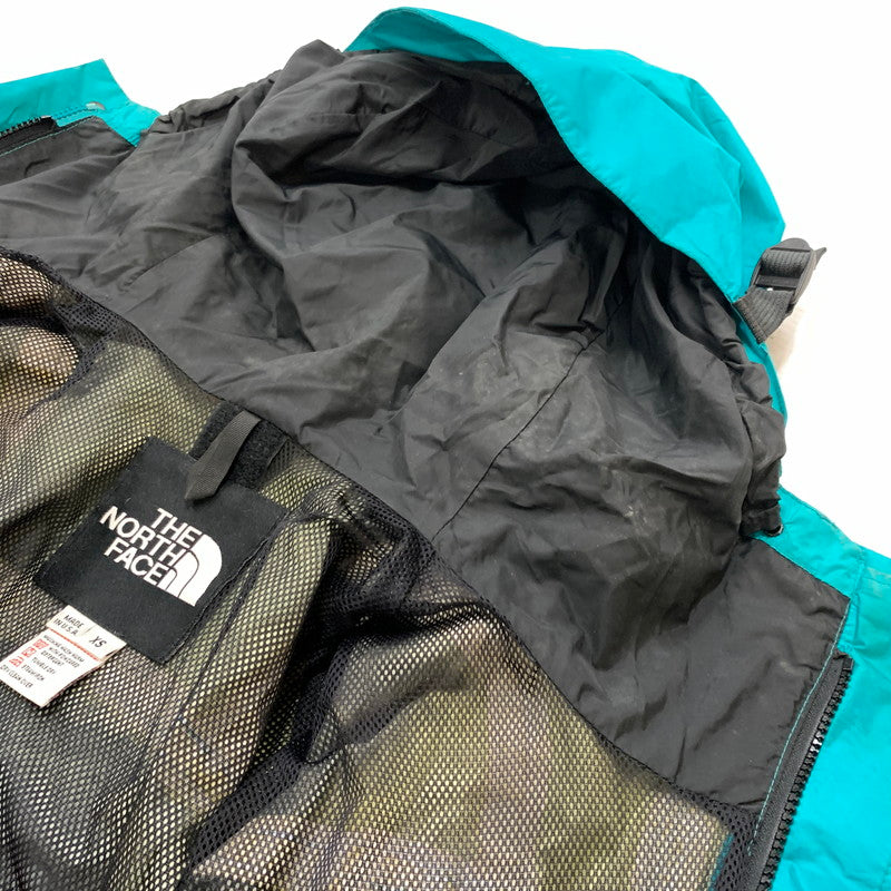 【現状渡し品】【メンズ】 THE NORTH FACE ザ・ノースフェイス MOUNTAIN PARKA MADE IN USA マウンテンパーカー ライトアウター ナイロンジャケット USA製 144-260524-ko-11-tei サイズ：XS カラー：ターコイズ 万代Net店