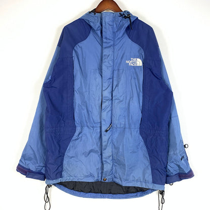 【ジャンク品】【メンズ】 THE NORTH FACE ザ・ノースフェイス MOUNTAIN PARKA MADE IN USA マウンテンパーカー ライトアウター ナイロンジャケット USA製 144-260524-ko-10-tei サイズ：L カラー：ブルー 万代Net店