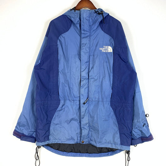 【ジャンク品】【メンズ】 THE NORTH FACE ザ・ノースフェイス MOUNTAIN PARKA MADE IN USA マウンテンパーカー ライトアウター ナイロンジャケット USA製 144-260524-ko-10-tei サイズ：L カラー：ブルー 万代Net店