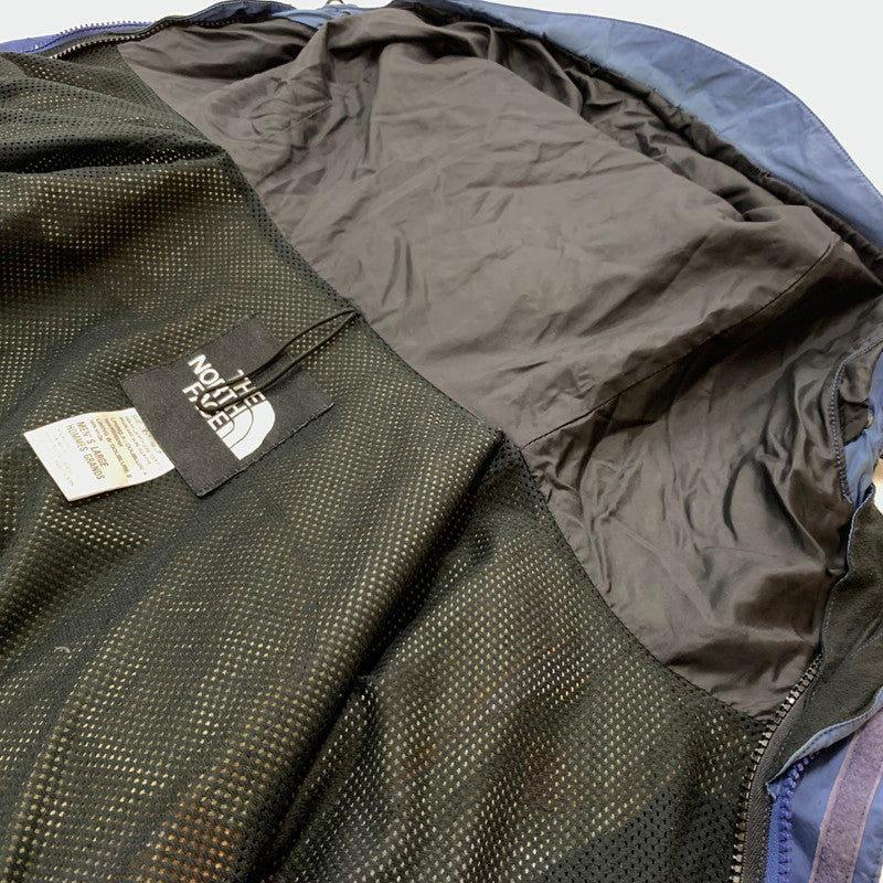 【ジャンク品】【メンズ】 THE NORTH FACE ザ・ノースフェイス MOUNTAIN PARKA MADE IN USA マウンテンパーカー ライトアウター ナイロンジャケット USA製 144-260524-ko-10-tei サイズ：L カラー：ブルー 万代Net店