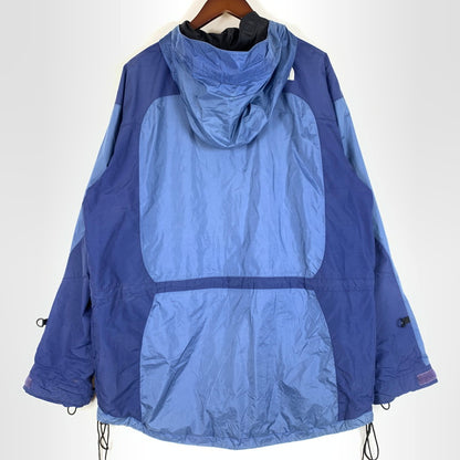 【ジャンク品】【メンズ】 THE NORTH FACE ザ・ノースフェイス MOUNTAIN PARKA MADE IN USA マウンテンパーカー ライトアウター ナイロンジャケット USA製 144-260524-ko-10-tei サイズ：L カラー：ブルー 万代Net店