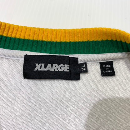 【中古品】【メンズ】 X-LARGE エクストララージ LOGO CREWNECK SWEAT 101223012013 ロゴ クルーネック スウェット 長袖 トップス トレーナー 142-260703-yo-15-tei サイズ：XL カラー：グレー 万代Net店