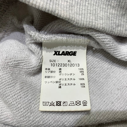 【中古品】【メンズ】 X-LARGE エクストララージ LOGO CREWNECK SWEAT 101223012013 ロゴ クルーネック スウェット 長袖 トップス トレーナー 142-260703-yo-15-tei サイズ：XL カラー：グレー 万代Net店