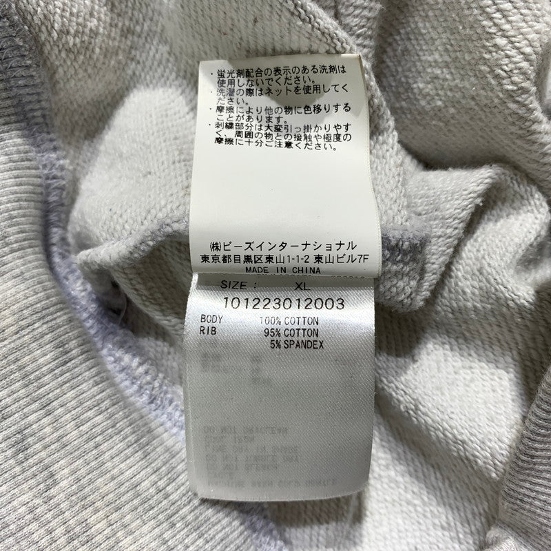 【中古品】【メンズ】 X-LARGE エクストララージ COLLEGE LOGO CREWNECK SWEAT 101223012003 カレッジロゴ クルーネック スウェット 長袖 トップス トレーナー 142-260703-yo-17-tei サイズ：XL カラー：グレー 万代Net店