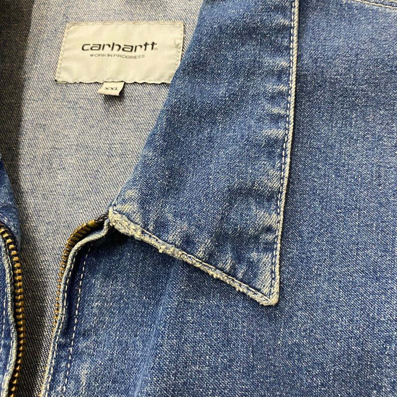 【中古品】【メンズ】 Carhartt WIP カーハート ワークインプログレス DENIM DETROIT JACKET IO24846 デニム デトロイトジャケット アウター デニムジャケット Gジャン 145-260518-ks-16-tei サイズ：XXL カラー：デニム 万代Net店