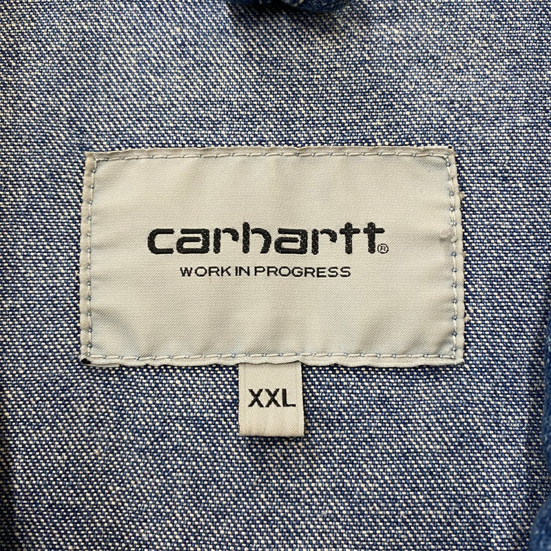 【中古品】【メンズ】 Carhartt WIP カーハート ワークインプログレス DENIM DETROIT JACKET IO24846 デニム デトロイトジャケット アウター デニムジャケット Gジャン 145-260518-ks-16-tei サイズ：XXL カラー：デニム 万代Net店