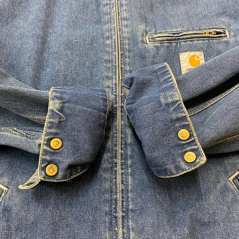 【中古品】【メンズ】 Carhartt WIP カーハート ワークインプログレス DENIM DETROIT JACKET IO24846 デニム デトロイトジャケット アウター デニムジャケット Gジャン 145-260518-ks-16-tei サイズ：XXL カラー：デニム 万代Net店